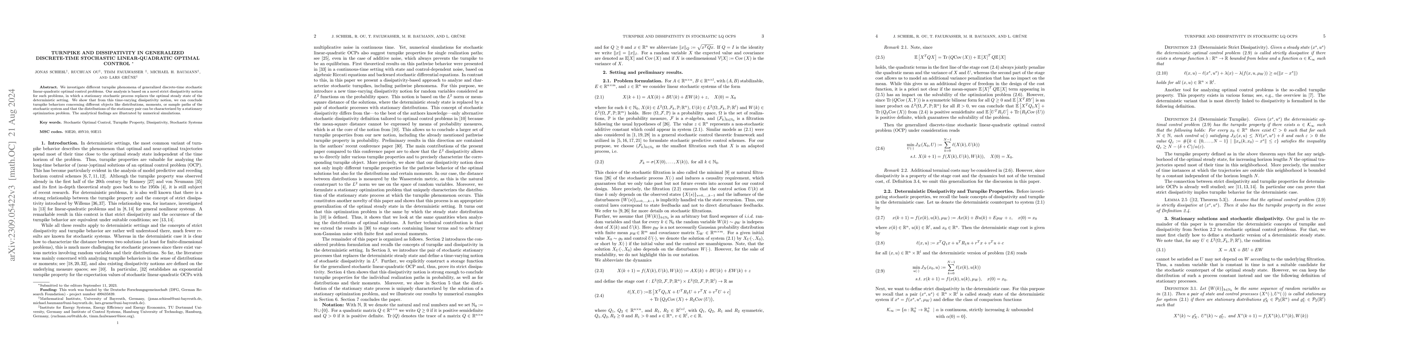 Thumbnail for Turnpike and dissipativity in generalized discrete-time stochastic
  linear-quadratic optimal control