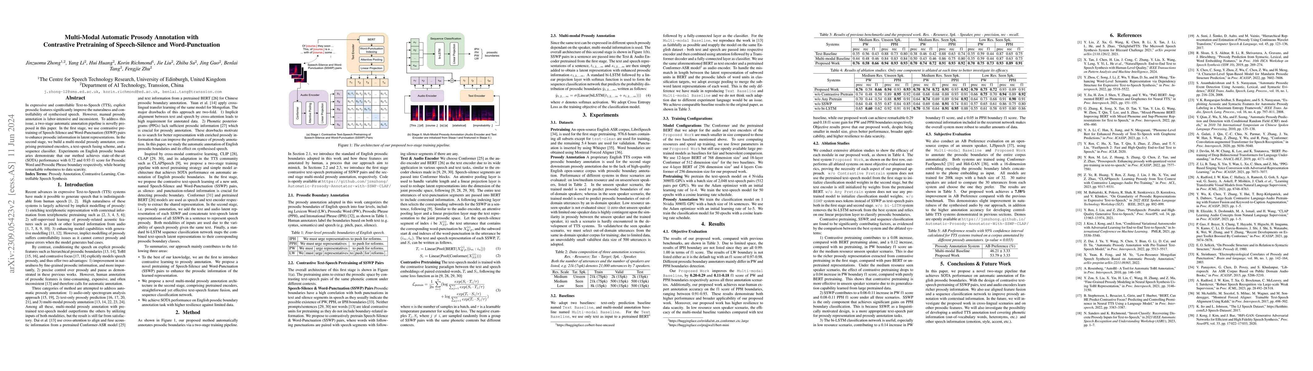 Thumbnail for Multi-Modal Automatic Prosody Annotation with Contrastive Pretraining of
  SSWP