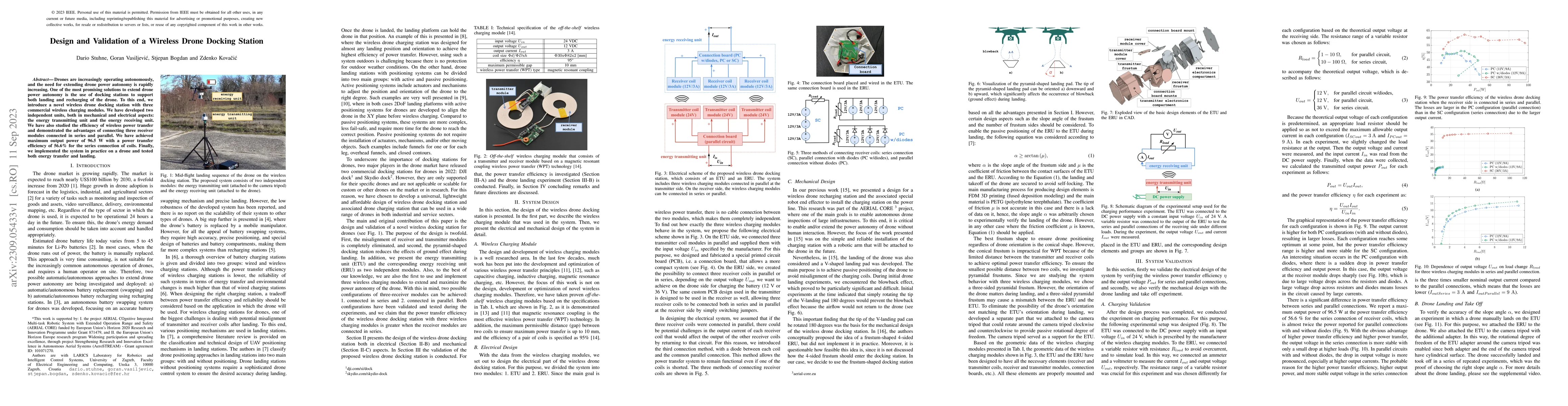 Thumbnail for Design and Validation of a Wireless Drone Docking Station