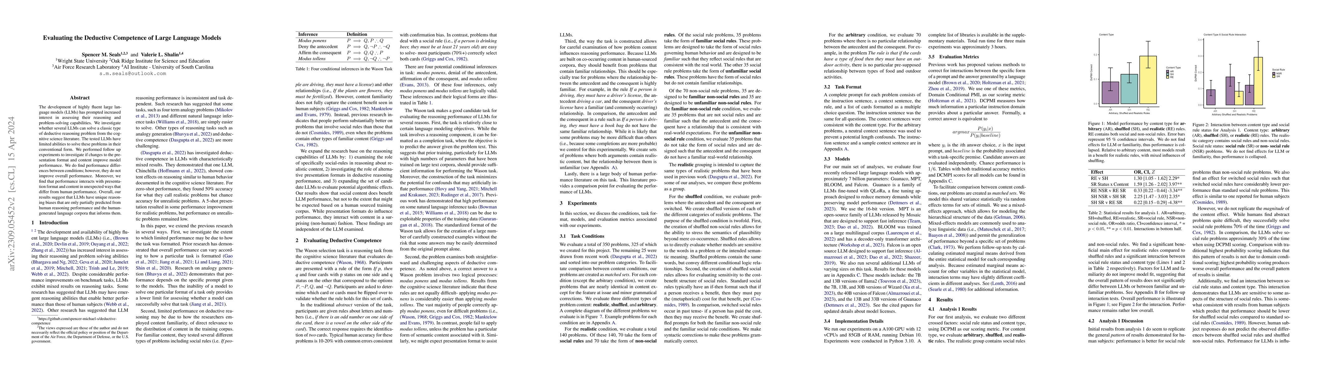 Thumbnail for Evaluating the Deductive Competence of Large Language Models