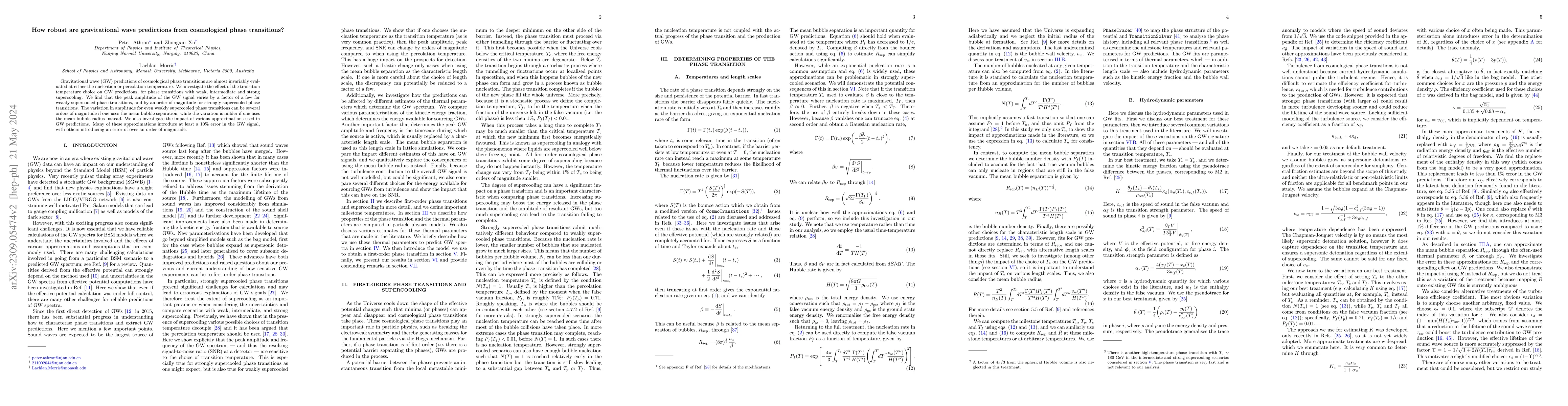 Thumbnail for How robust are gravitational wave predictions from cosmological phase
  transitions?