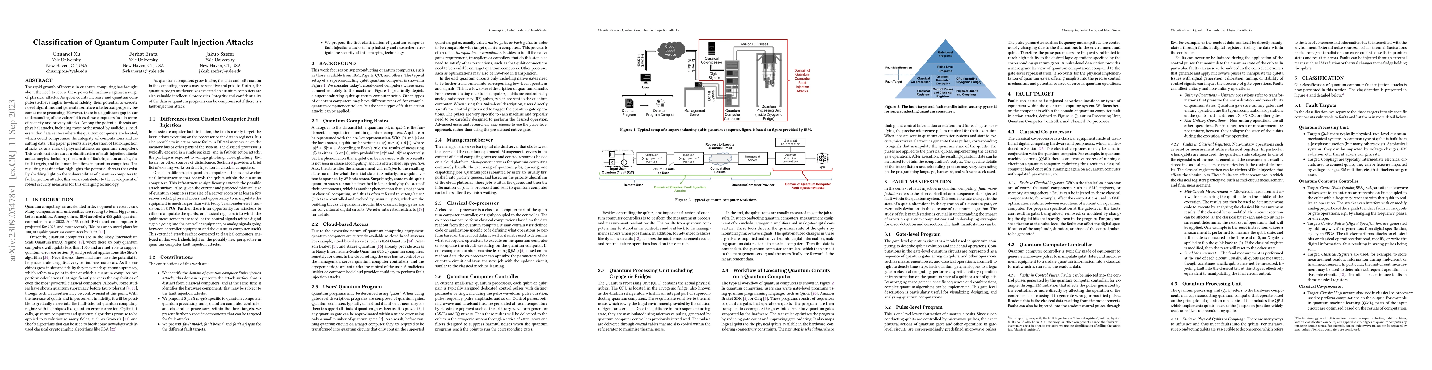 Thumbnail for Classification of Quantum Computer Fault Injection Attacks