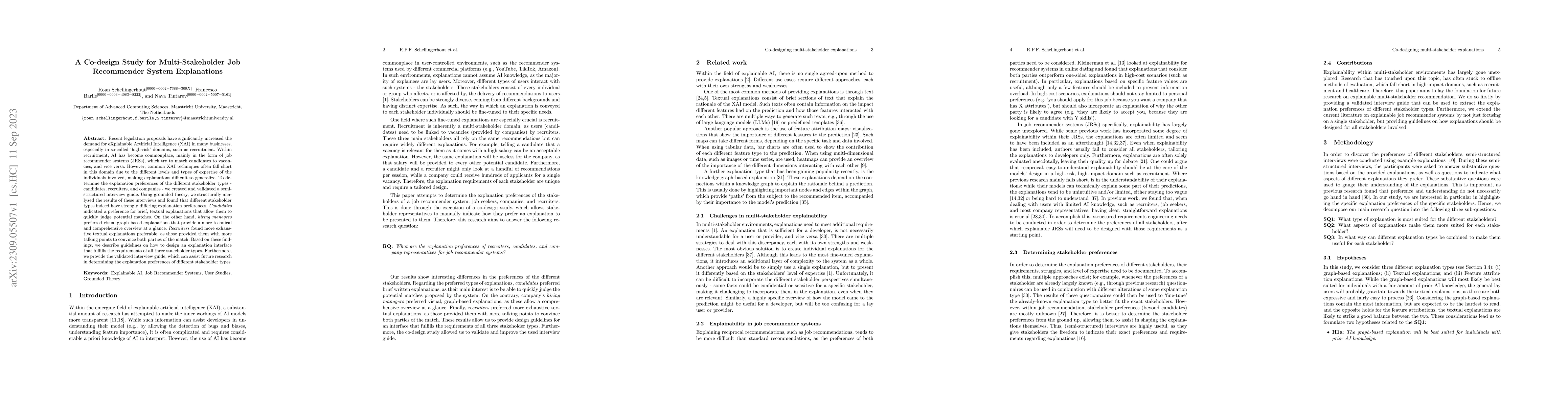 Thumbnail for A Co-design Study for Multi-Stakeholder Job Recommender System
  Explanations
