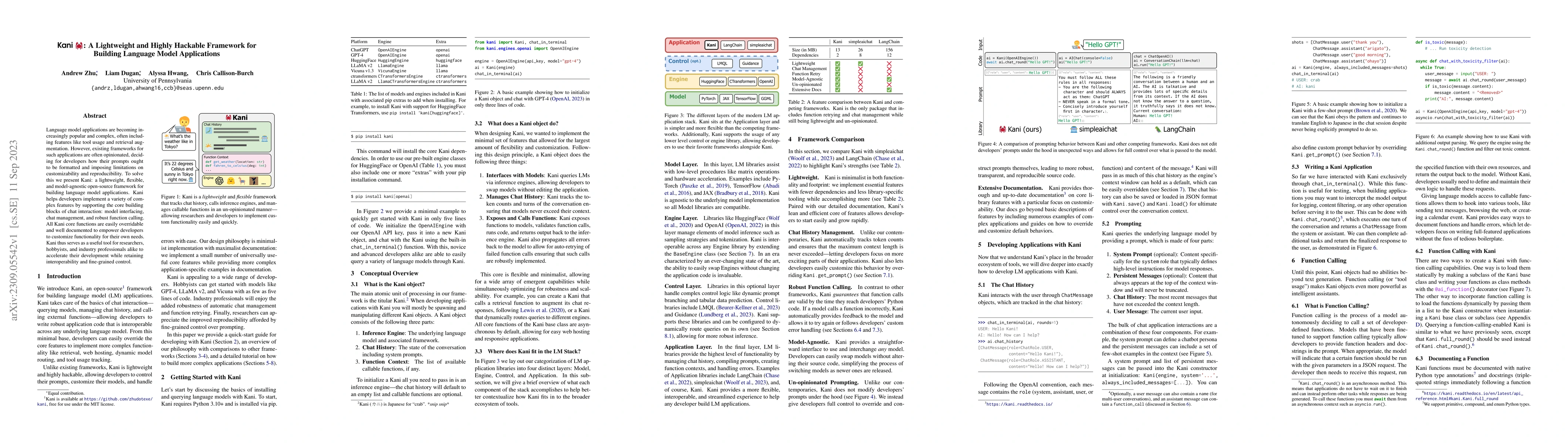 Thumbnail for Kani: A Lightweight and Highly Hackable Framework for Building Language
  Model Applications