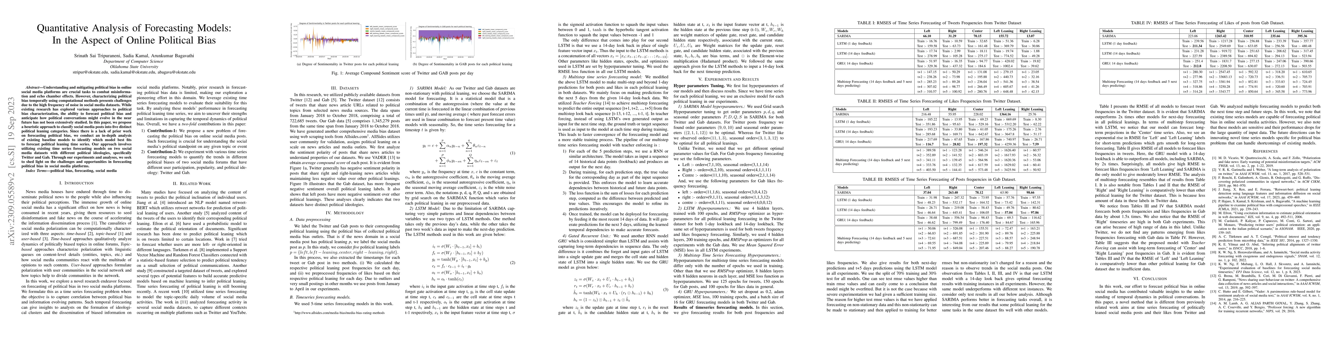 Thumbnail for Quantitative Analysis of Forecasting Models:In the Aspect of Online
  Political Bias