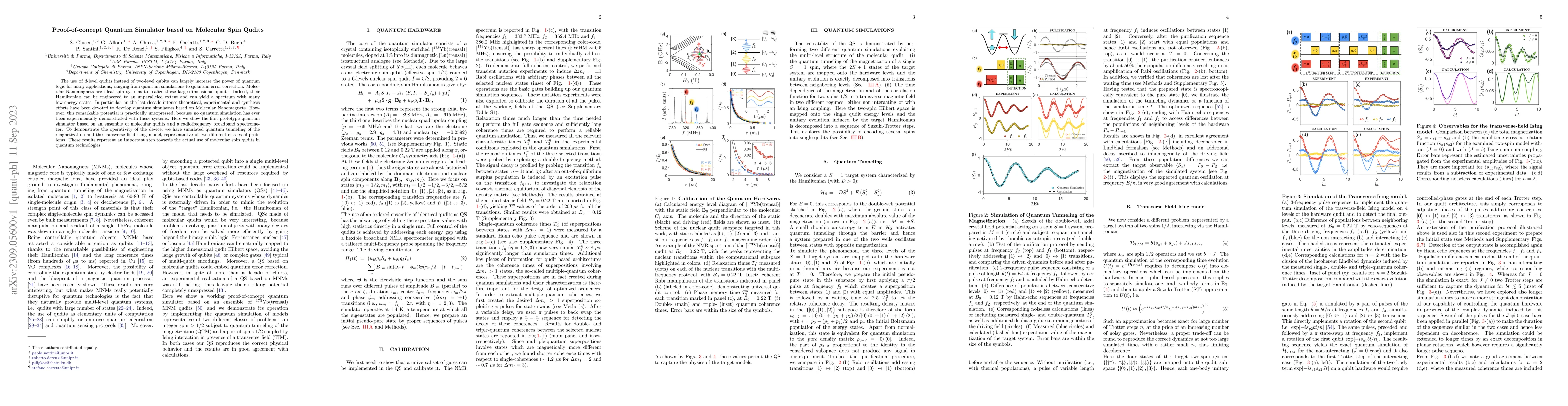 Thumbnail for Proof-of-concept Quantum Simulator based on Molecular Spin Qudits