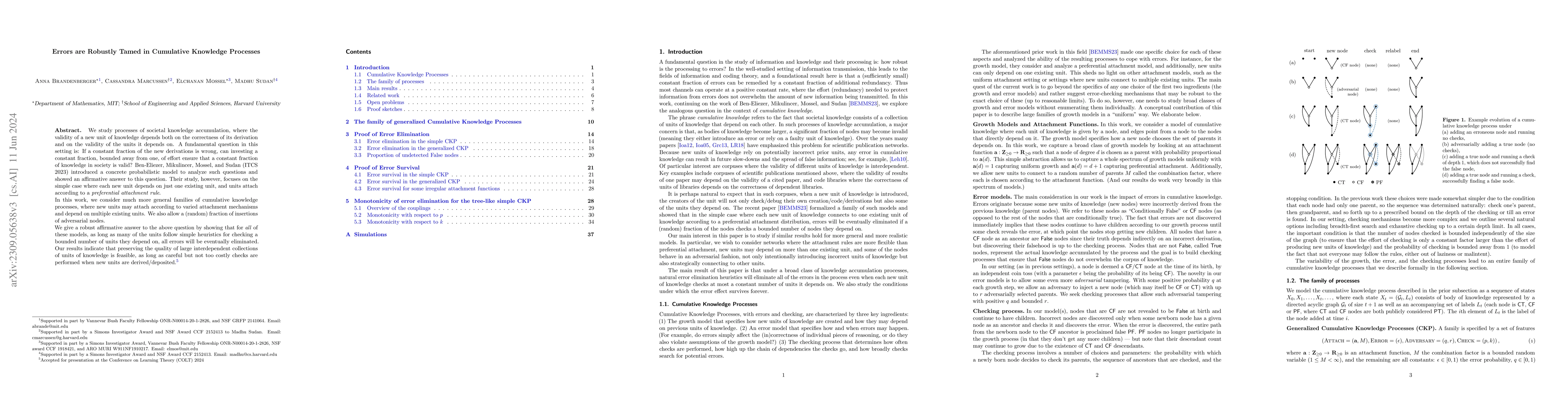 Thumbnail for Errors are Robustly Tamed in Cumulative Knowledge Processes
