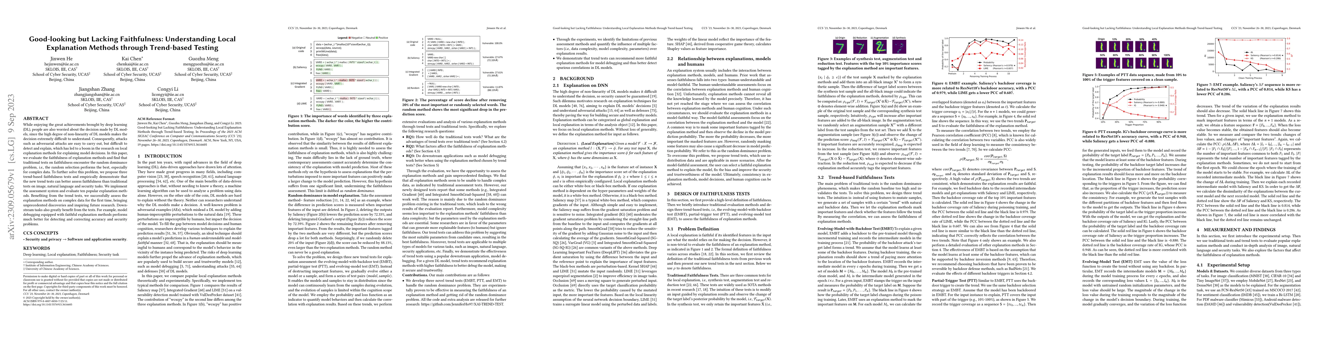 Thumbnail for Good-looking but Lacking Faithfulness: Understanding Local Explanation
  Methods through Trend-based Testing