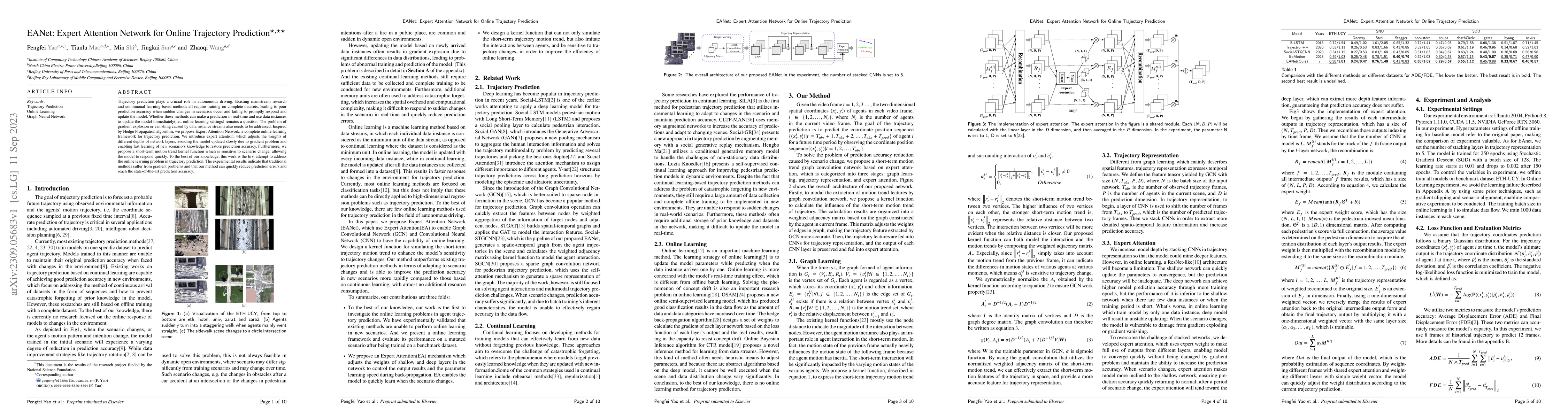 Thumbnail for EANet: Expert Attention Network for Online Trajectory Prediction