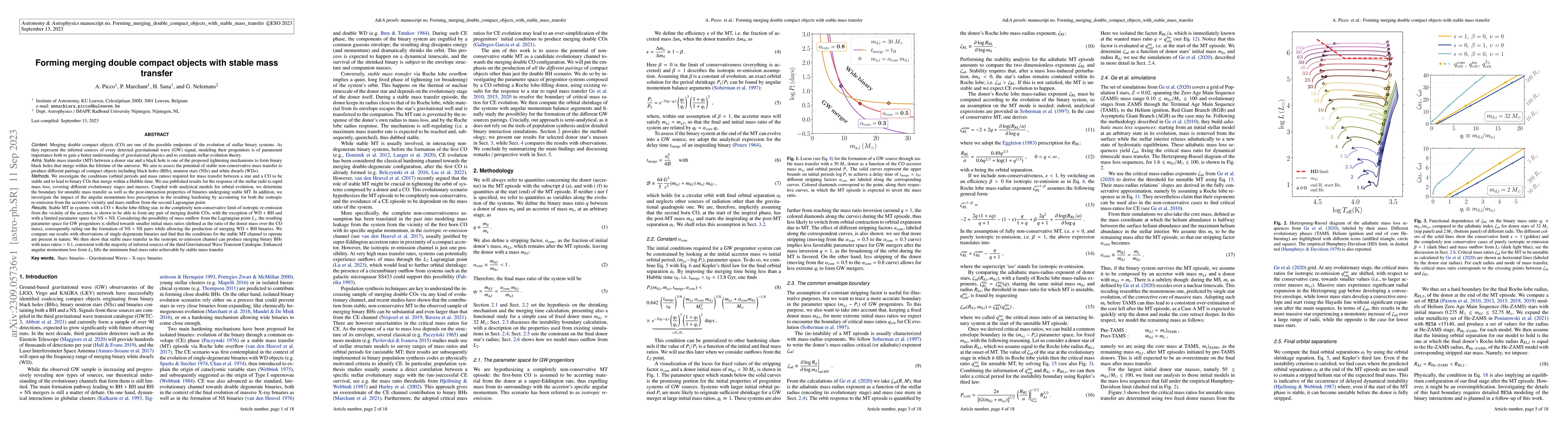 Thumbnail for Forming merging double compact objects with stable mass transfer