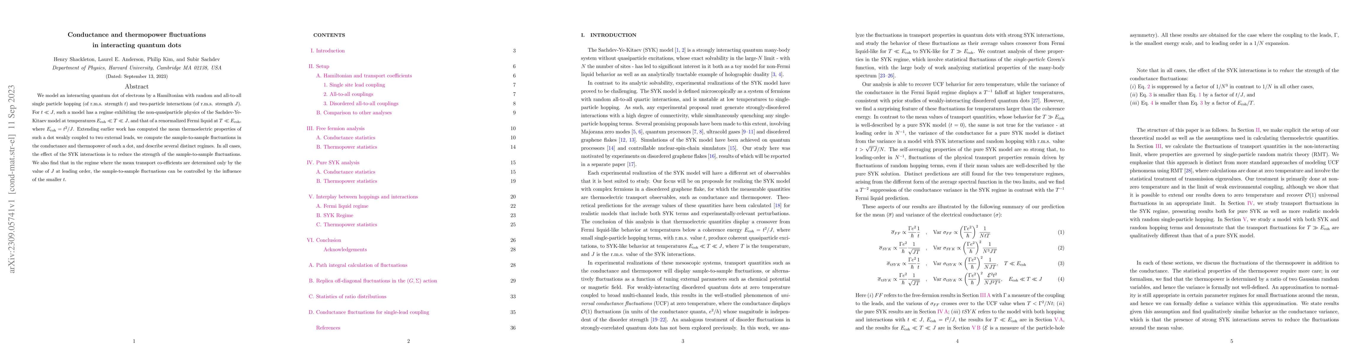 Thumbnail for Conductance and thermopower fluctuations in interacting quantum dots