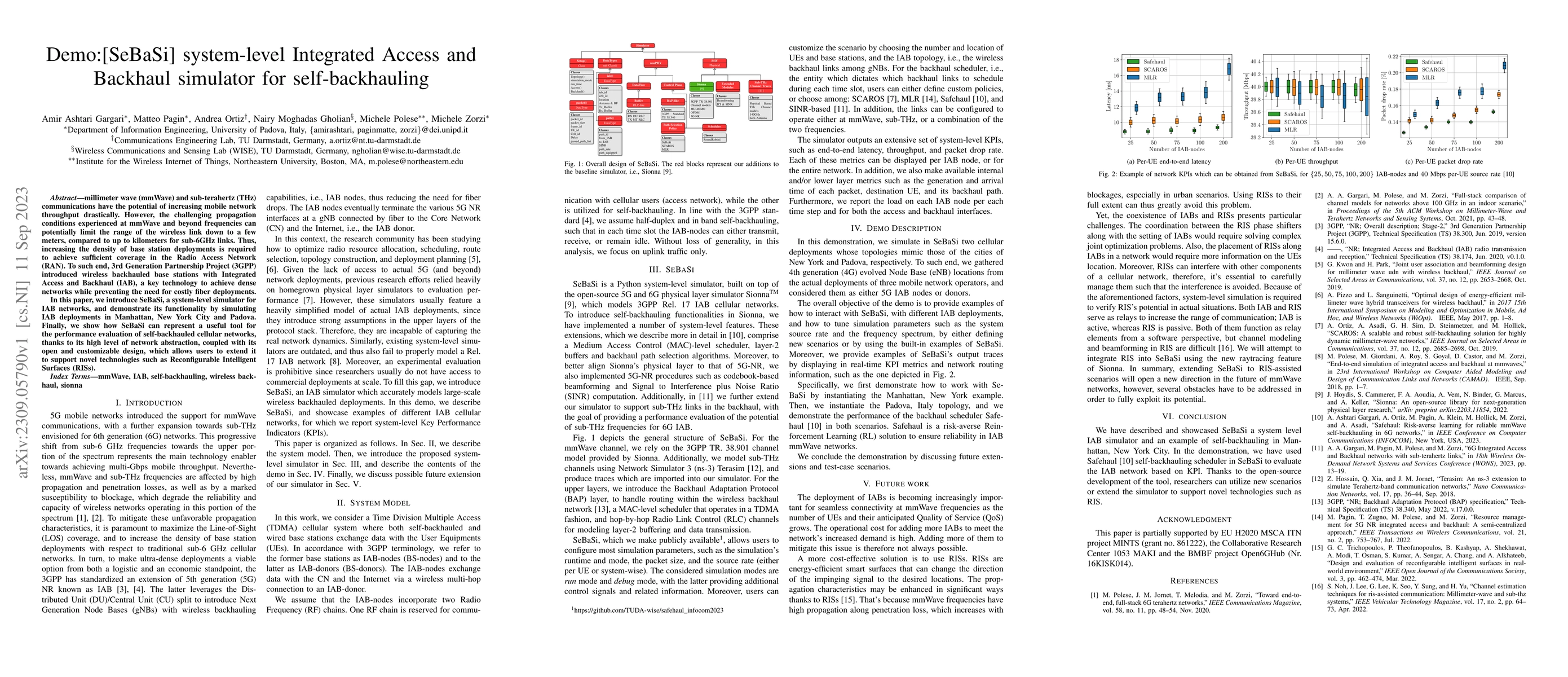 Thumbnail for SeBaSi system-level Integrated Access and Backhaul simulator for
  self-backhauling