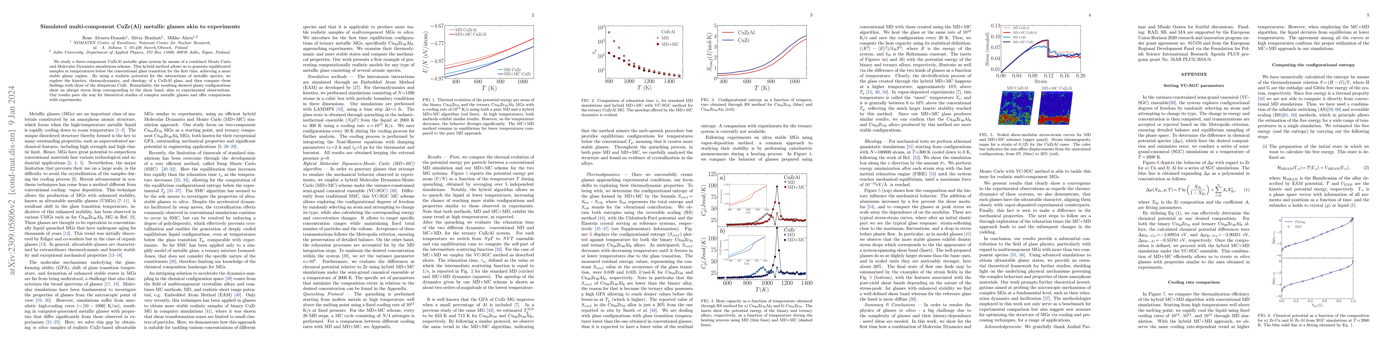 Thumbnail for Simulated multi-component CuZr(Al) metallic glasses akin to experiments