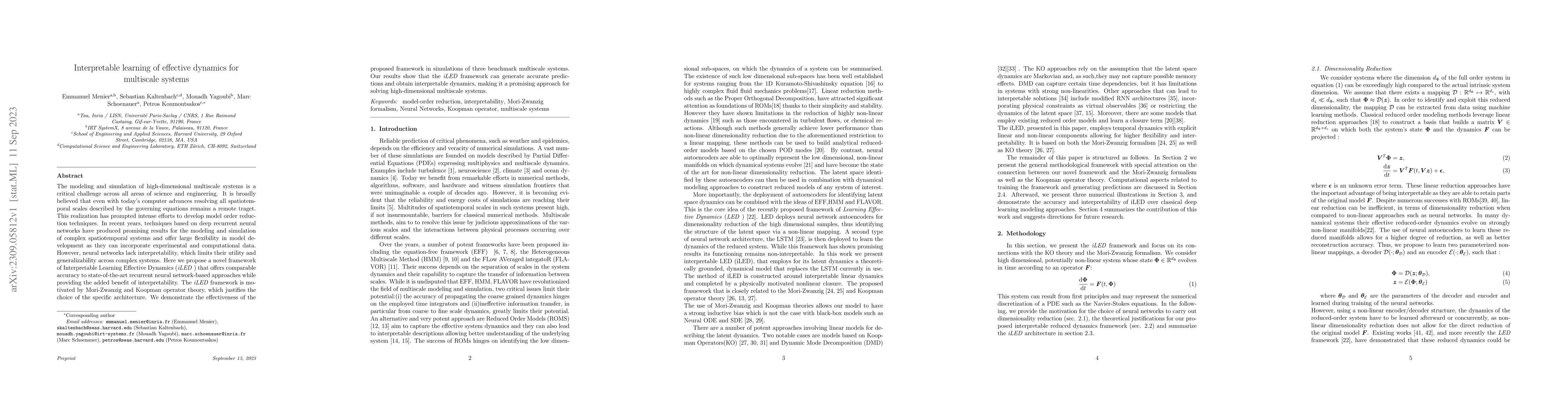 Thumbnail for Interpretable learning of effective dynamics for multiscale systems
