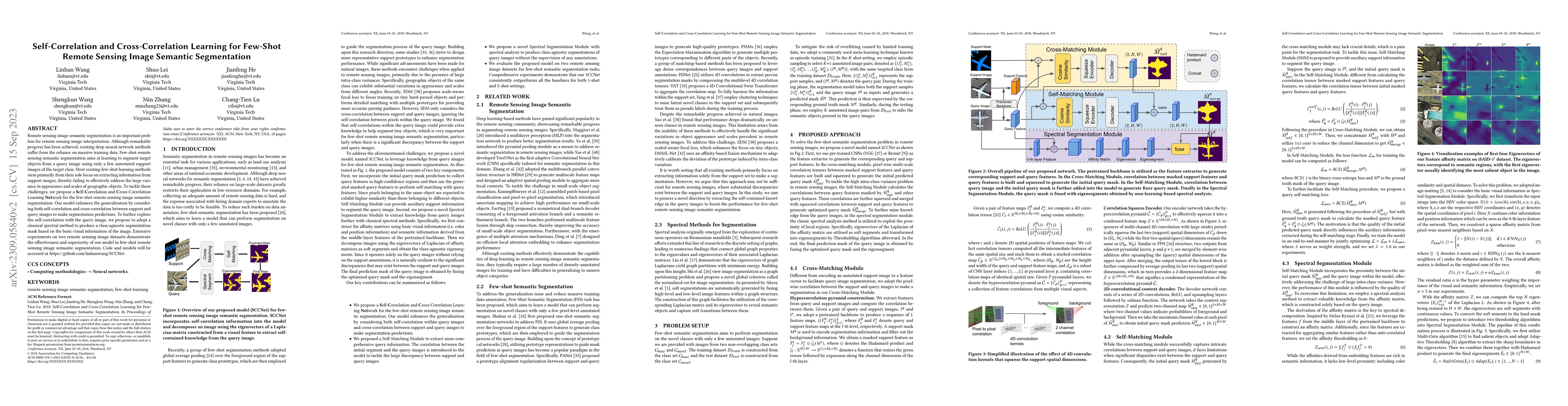 Thumbnail for Self-Correlation and Cross-Correlation Learning for Few-Shot Remote
  Sensing Image Semantic Segmentation