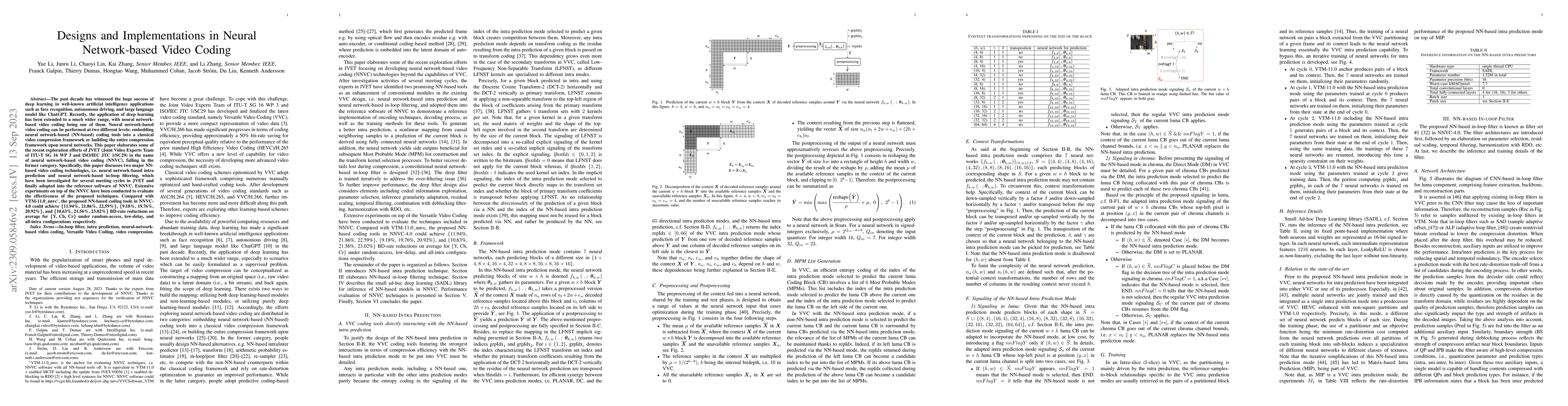 Thumbnail for Designs and Implementations in Neural Network-based Video Coding