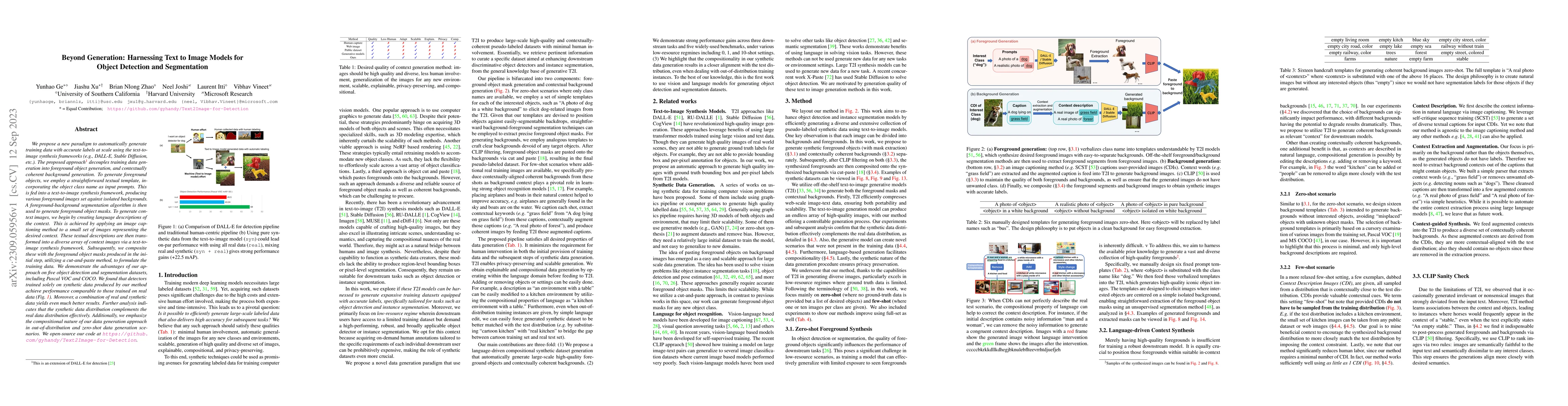 Thumbnail for Beyond Generation: Harnessing Text to Image Models for Object Detection
  and Segmentation