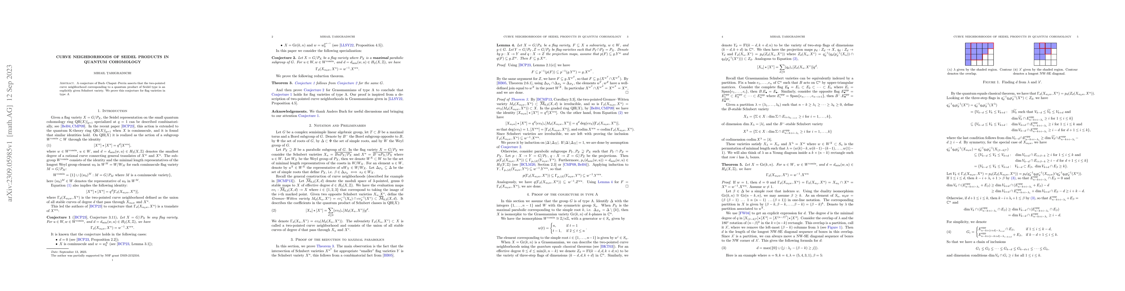 Thumbnail for Curve neighborhoods of Seidel products in quantum cohomology