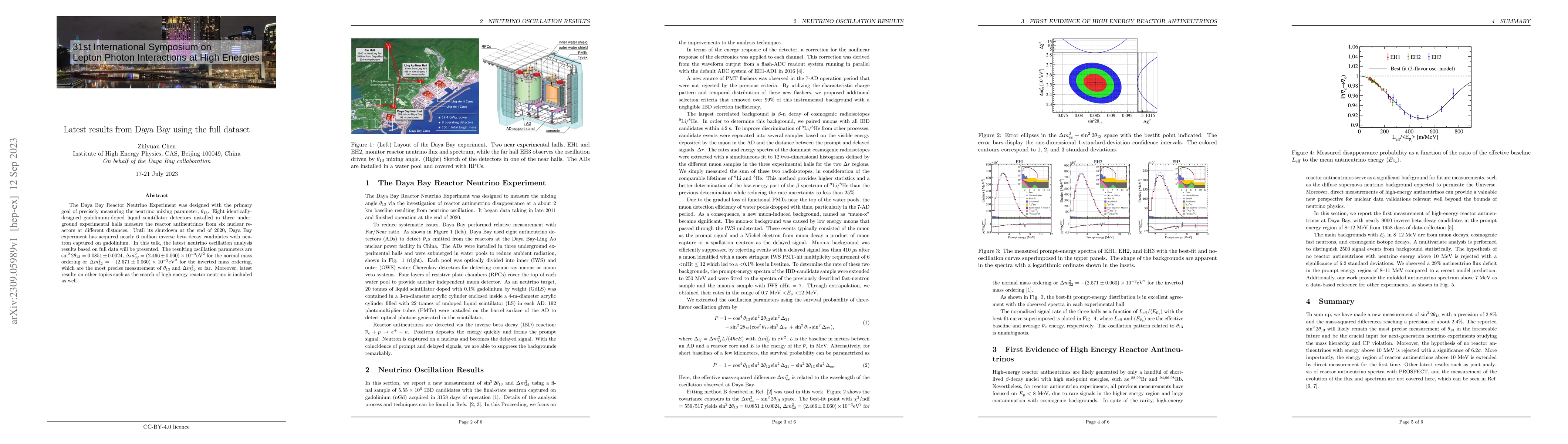 Thumbnail for Latest results from Daya Bay using the full dataset