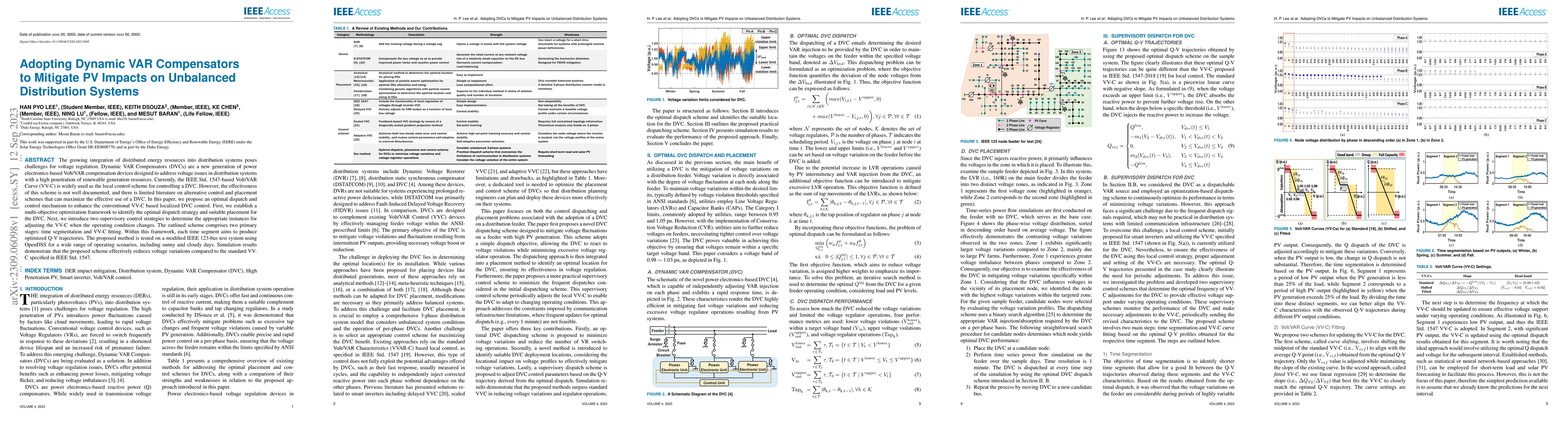 Thumbnail for Adopting Dynamic VAR Compensators to Mitigate PV Impacts on Unbalanced
  Distribution Systems
