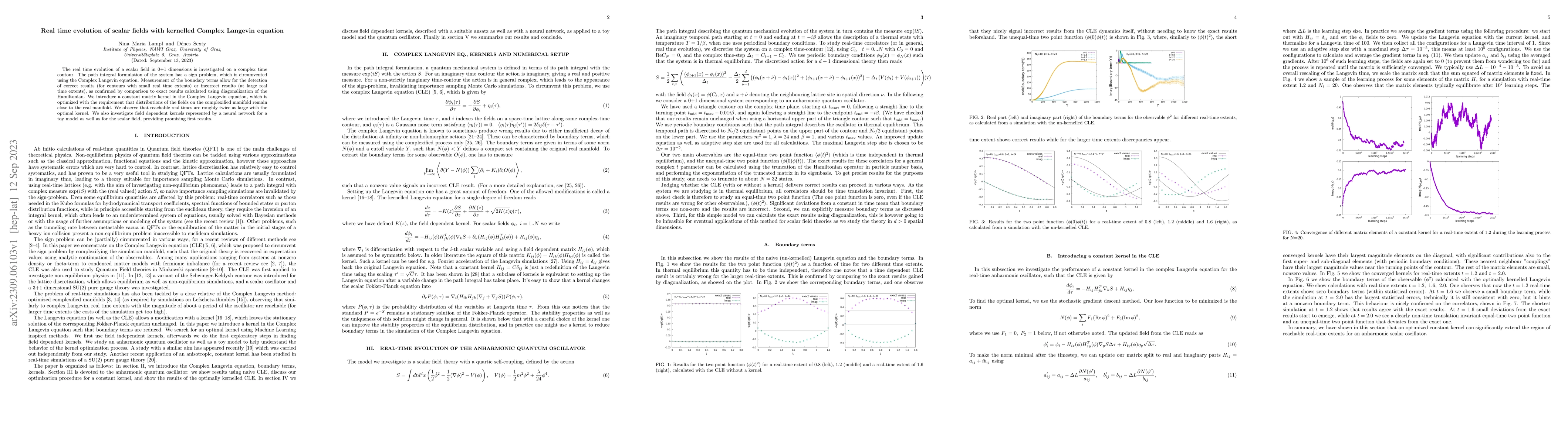 Thumbnail for Real time evolution of scalar fields with kernelled Complex Langevin
  equation