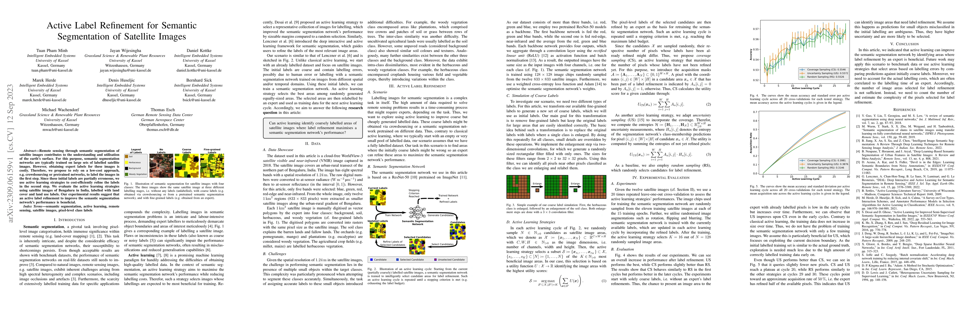 Thumbnail for Active Label Refinement for Semantic Segmentation of Satellite Images