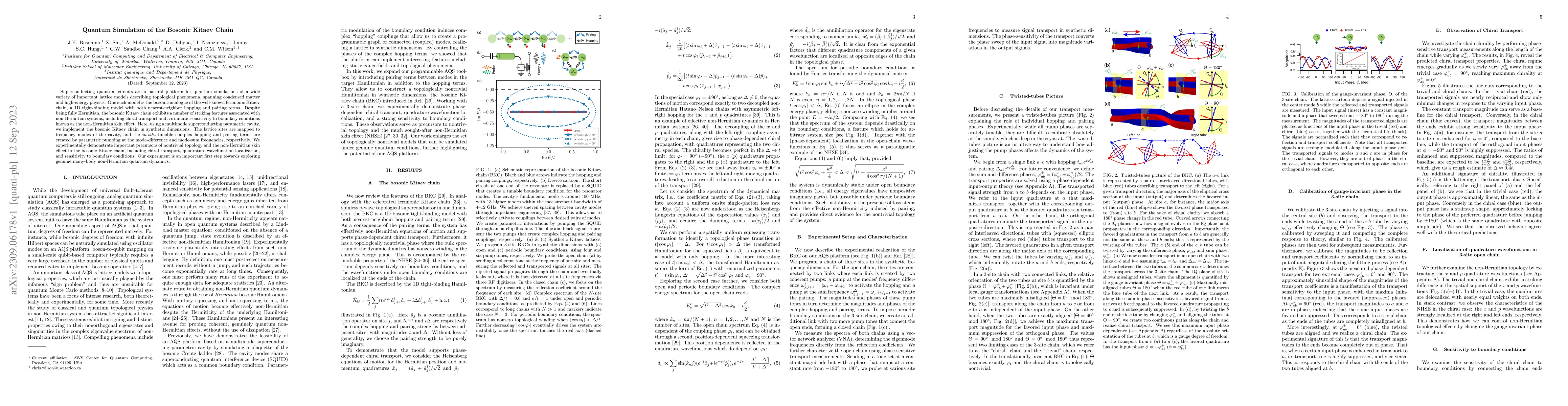 Thumbnail for Quantum Simulation of the Bosonic Kitaev Chain