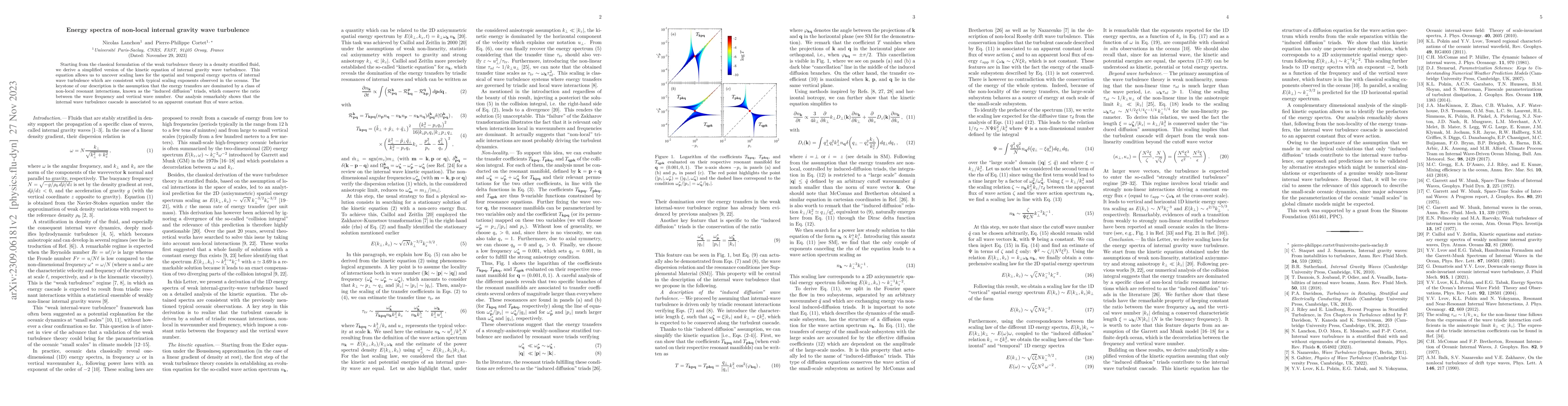 Thumbnail for Energy spectra of non-local internal gravity wave turbulence