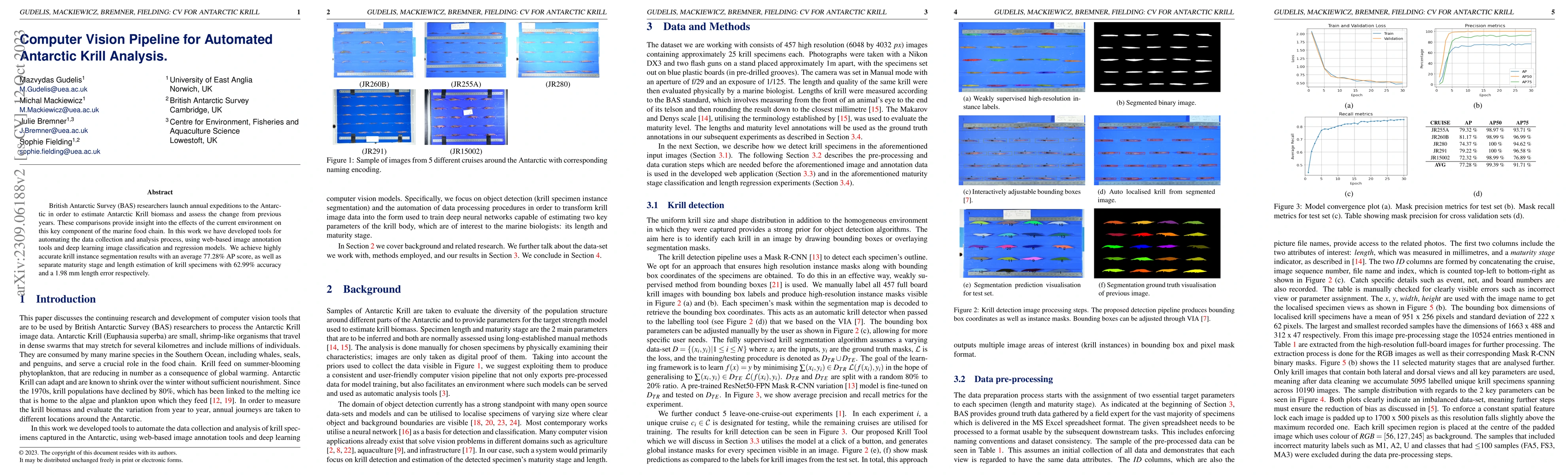 Thumbnail for Computer Vision Pipeline for Automated Antarctic Krill Analysis