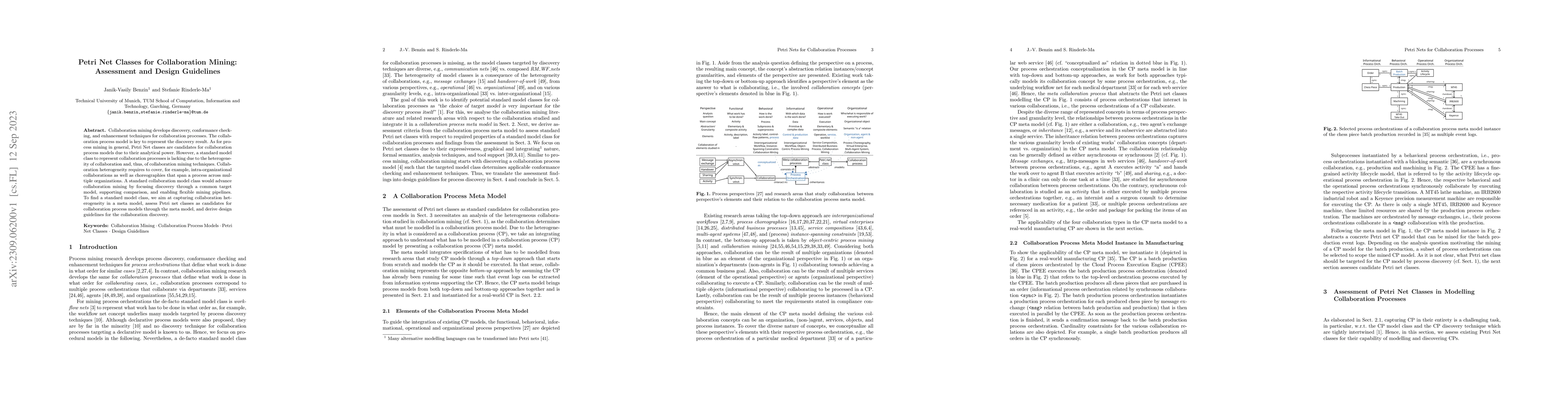 Thumbnail for Petri Net Classes for Collaboration Mining: Assessment and Design
  Guidelines