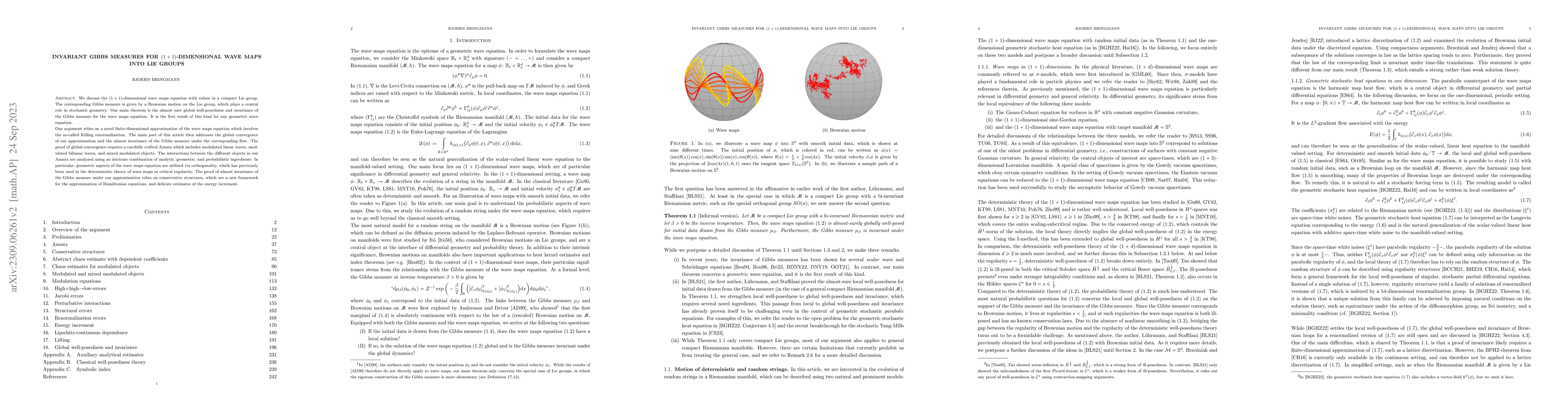 Thumbnail for Invariant Gibbs measures for $(1+1)$-dimensional wave maps into Lie
  groups