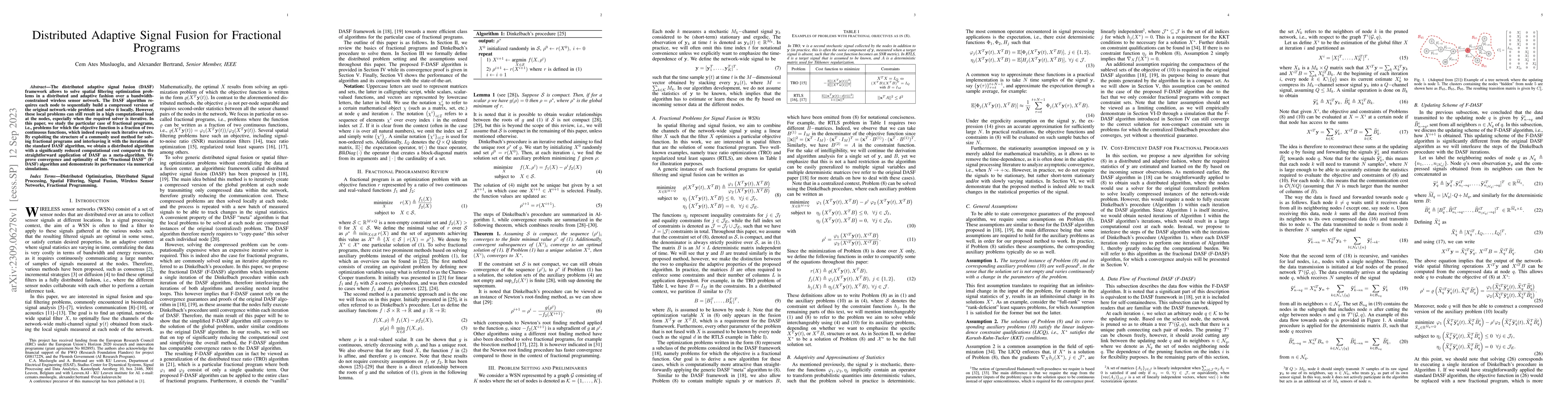 Thumbnail for Distributed Adaptive Signal Fusion for Fractional Programs