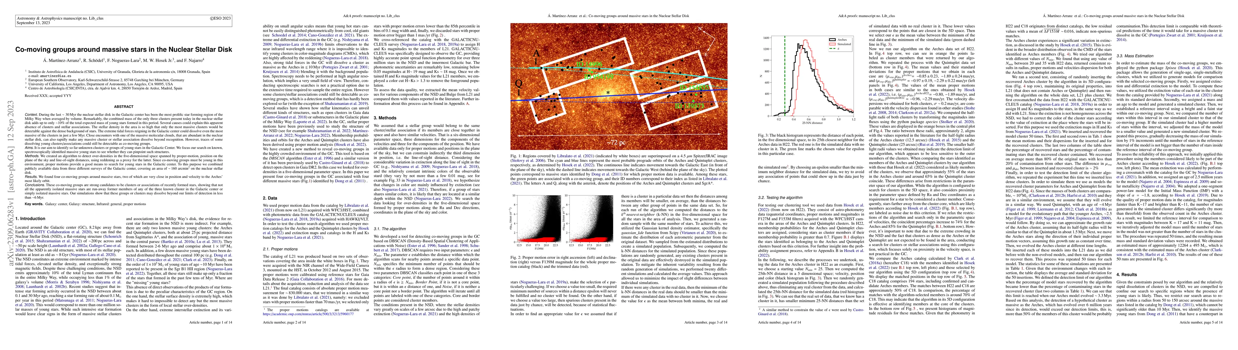 Thumbnail for Co-moving groups around massive stars in the Nuclear Stellar Disk