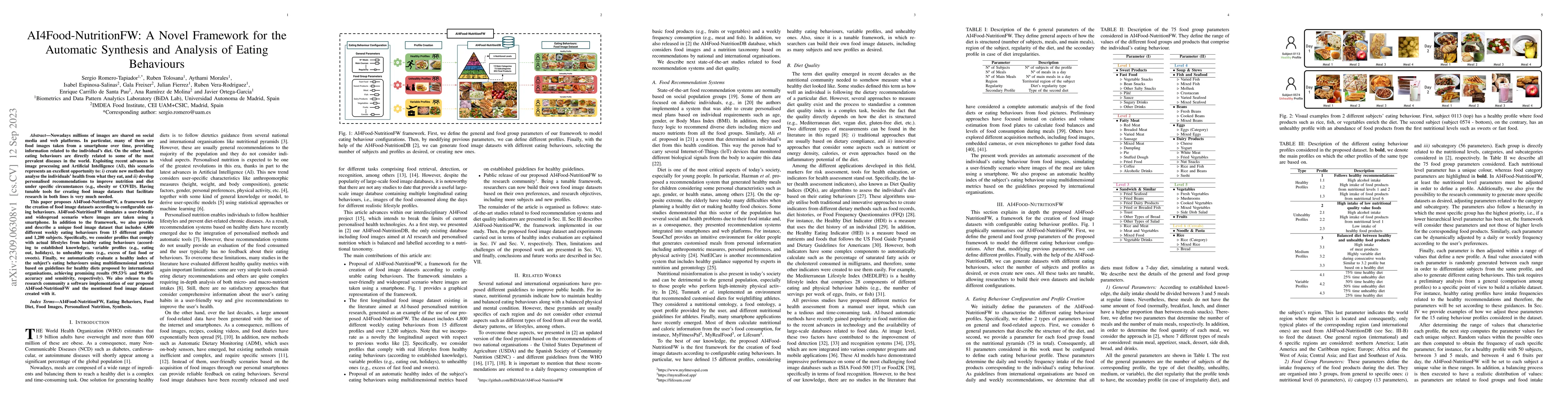 Thumbnail for AI4Food-NutritionFW: A Novel Framework for the Automatic Synthesis and
  Analysis of Eating Behaviours