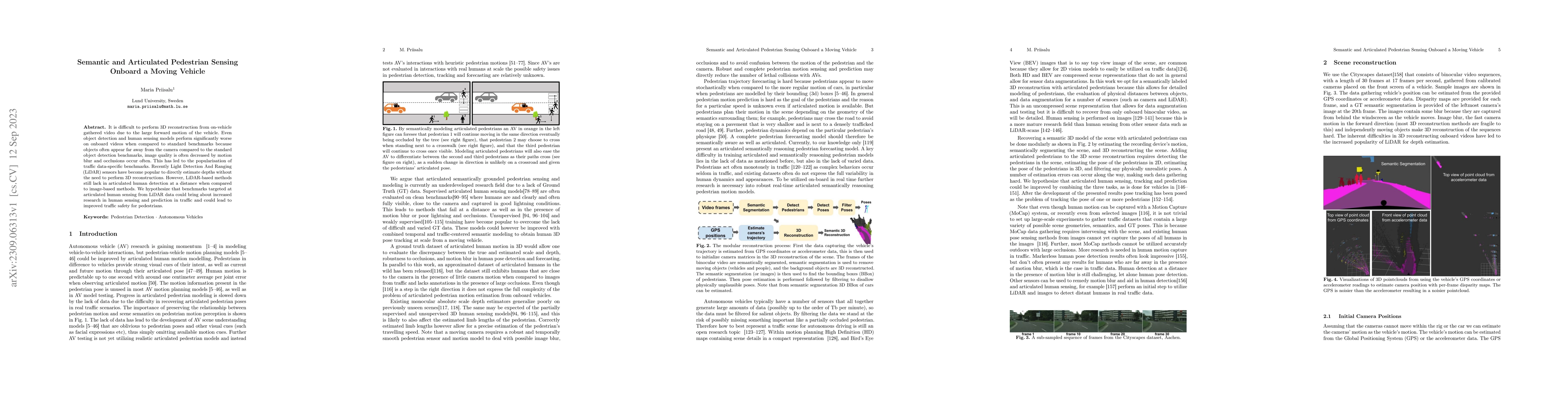 Thumbnail for Semantic and Articulated Pedestrian Sensing Onboard a Moving Vehicle