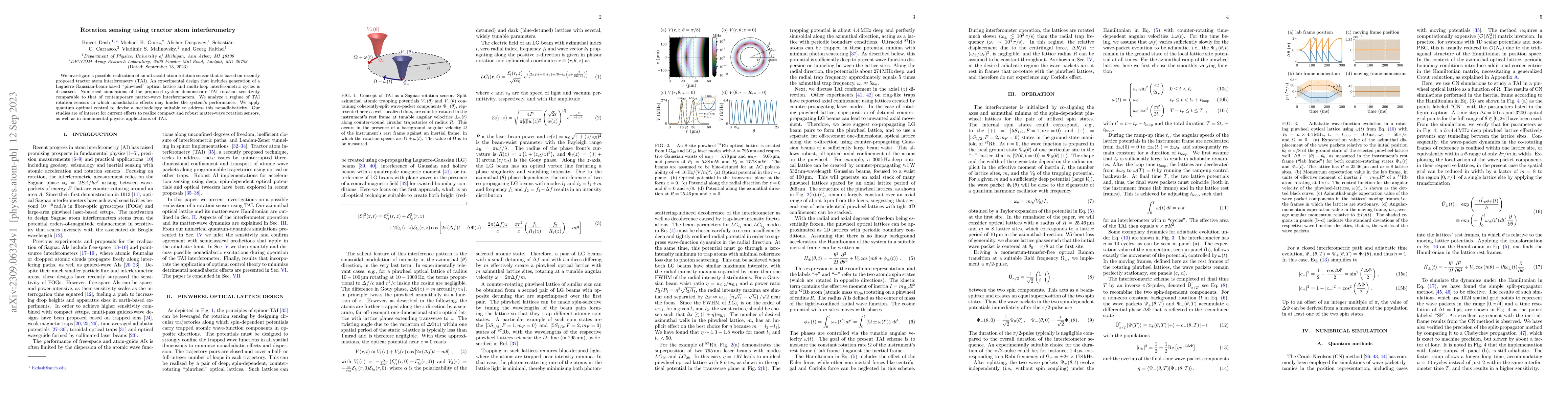 Thumbnail for Rotation Sensing using Tractor Atom Interferometry