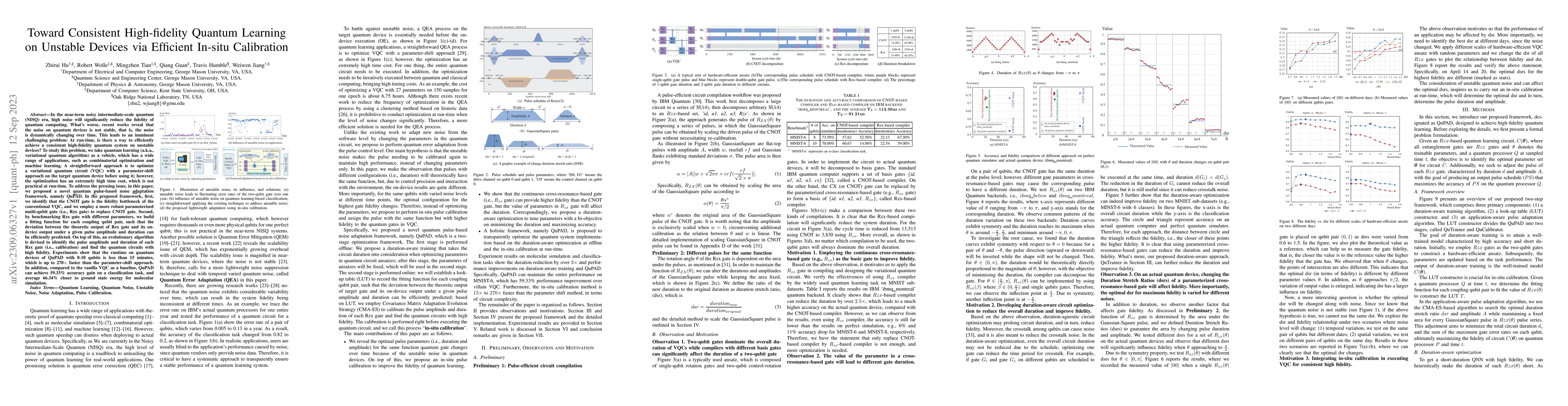 Thumbnail for Toward Consistent High-fidelity Quantum Learning on Unstable Devices via
  Efficient In-situ Calibration