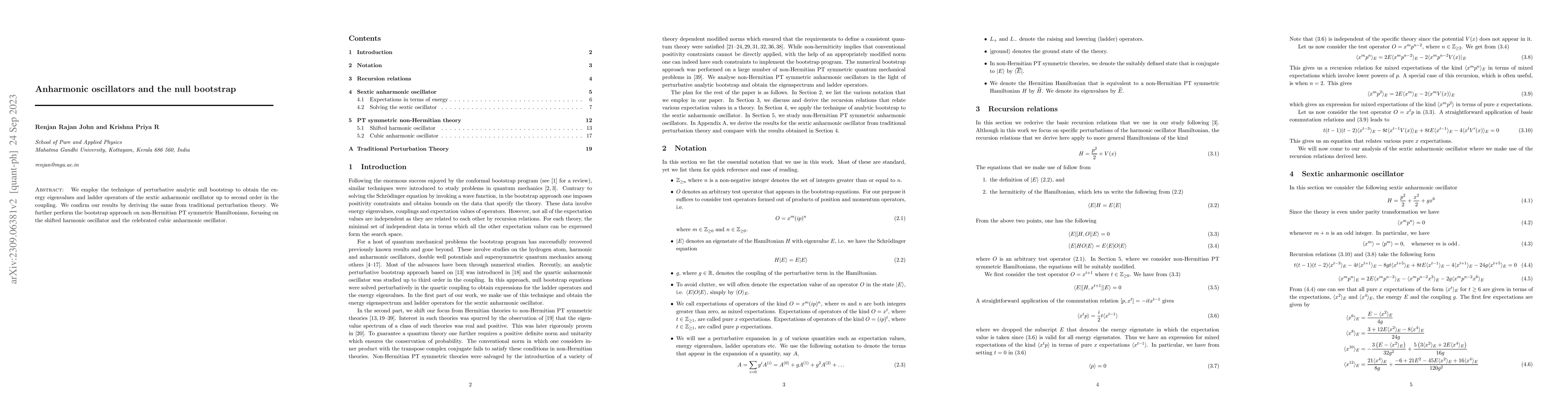 Thumbnail for Anharmonic oscillators and the null bootstrap