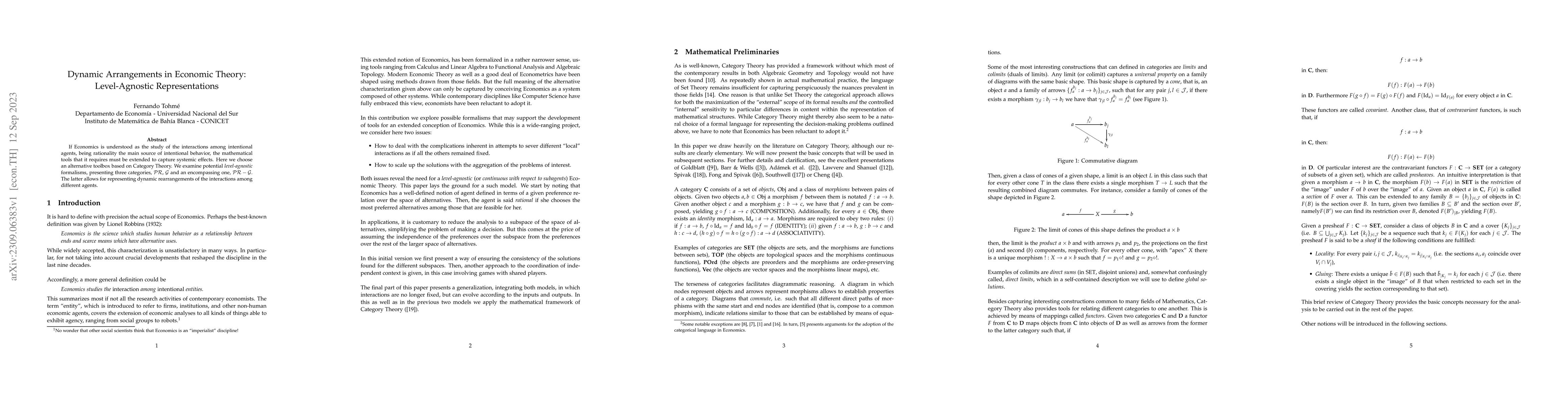 Thumbnail for Dynamic Arrangements in Economic Theory: Level-Agnostic Representations