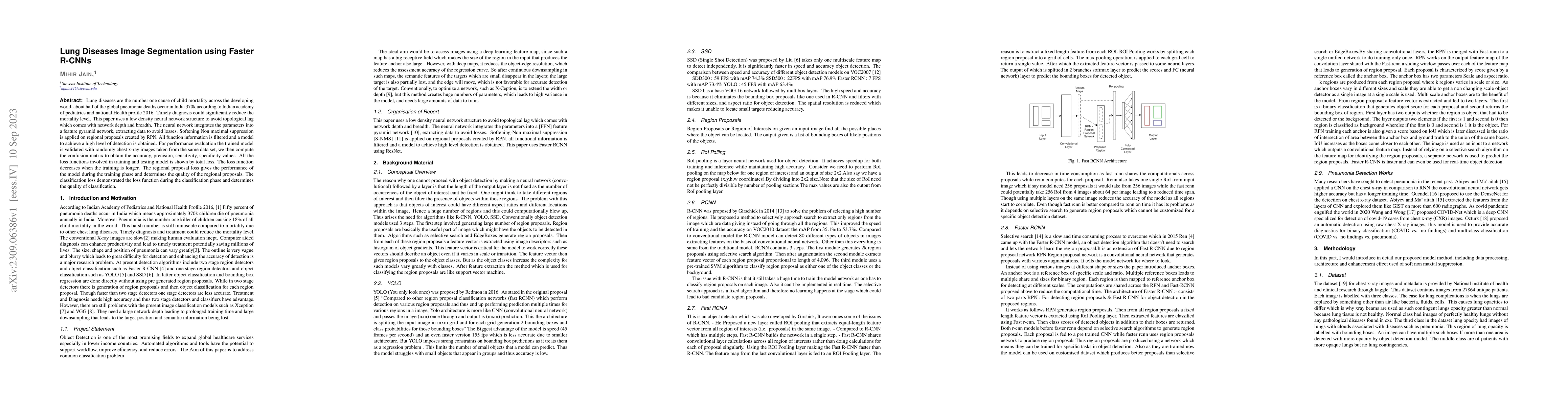 Thumbnail for Lung Diseases Image Segmentation using Faster R-CNNs