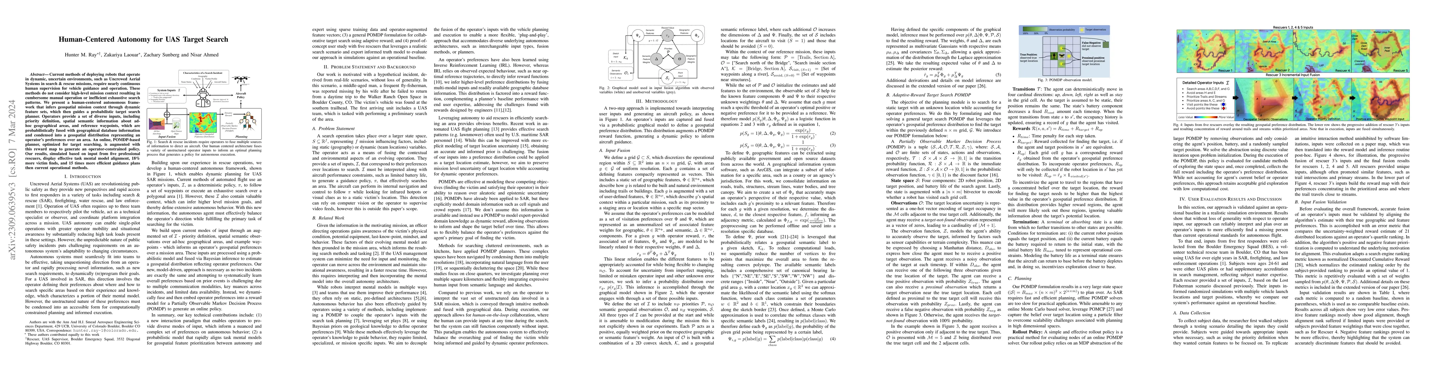 Thumbnail for Human-Centered Autonomy for UAS Target Search