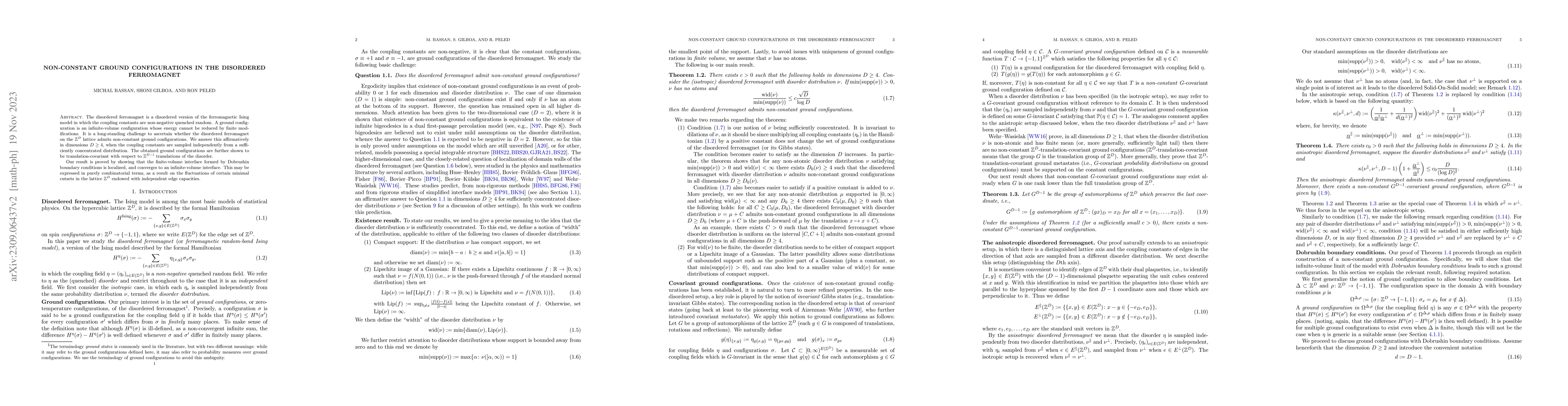 Thumbnail for Non-constant ground configurations in the disordered ferromagnet