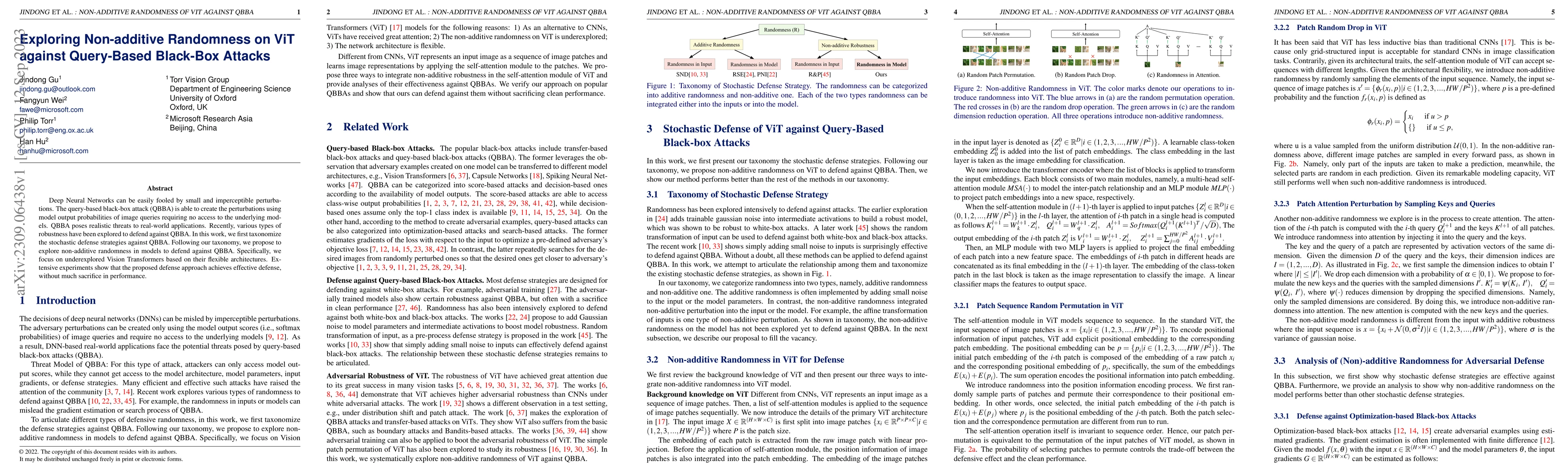 Thumbnail for Exploring Non-additive Randomness on ViT against Query-Based Black-Box
  Attacks