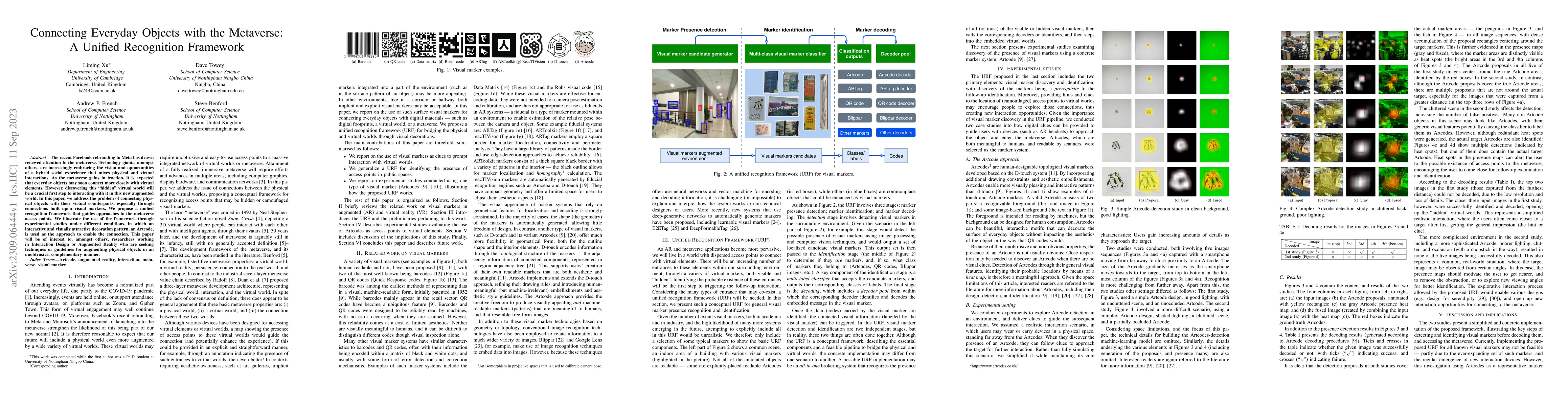 Thumbnail for Connecting Everyday Objects with the Metaverse: A Unified Recognition
  Framework