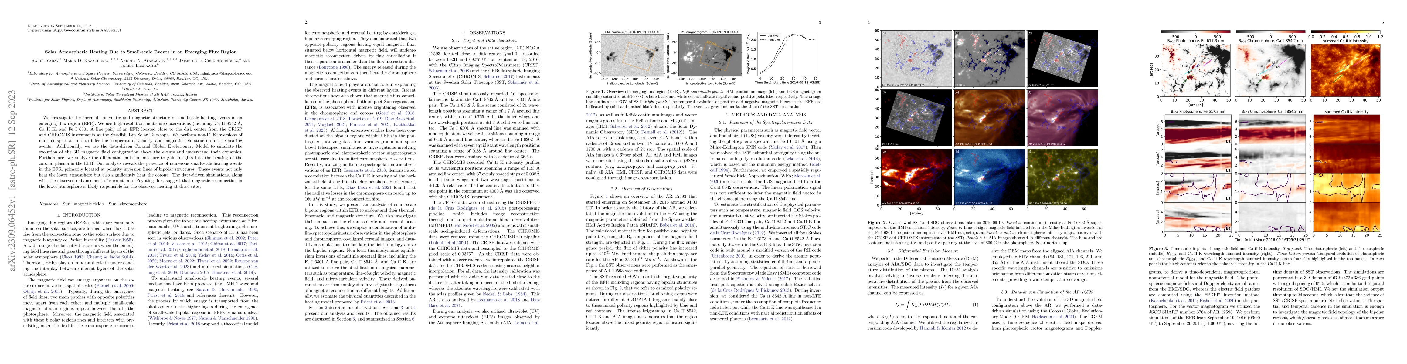 Thumbnail for Solar Atmospheric Heating Due to Small-scale Events in an Emerging Flux
  Region
