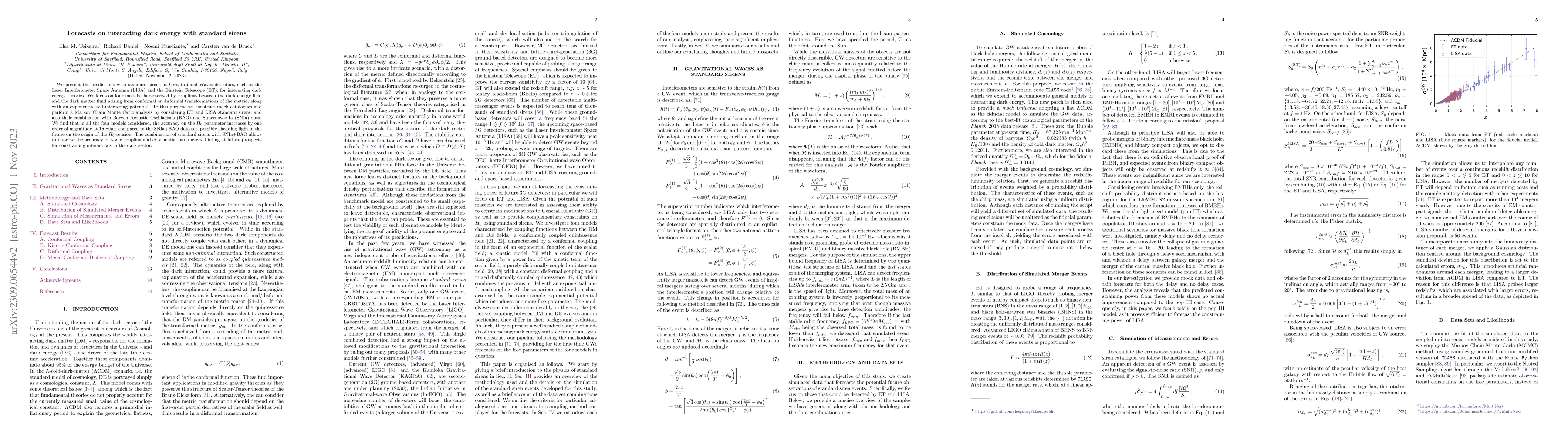 Thumbnail for Forecasts on interacting dark energy with standard sirens