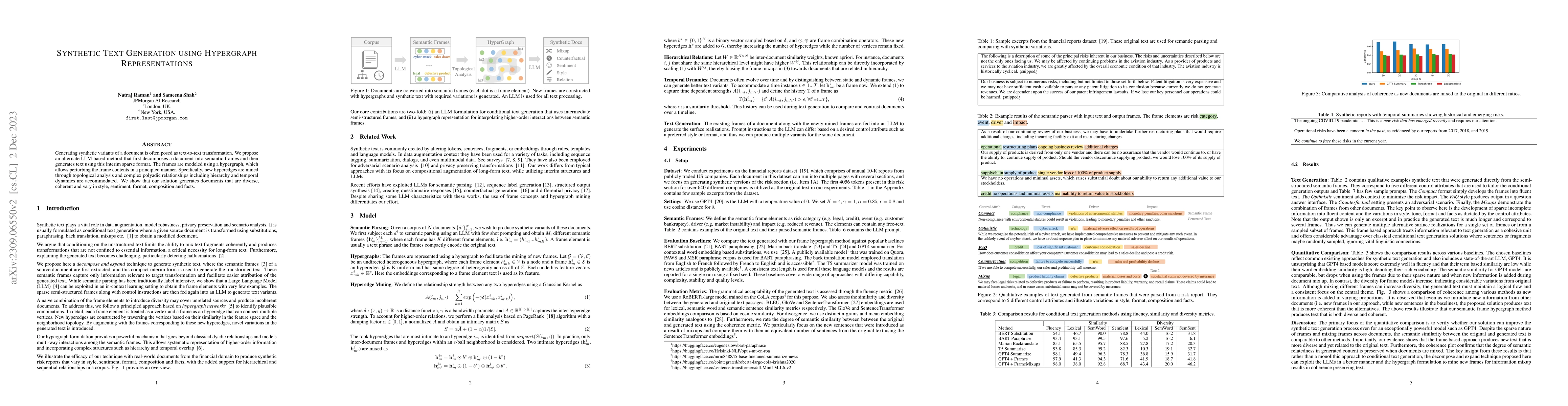 Thumbnail for Synthetic Text Generation using Hypergraph Representations