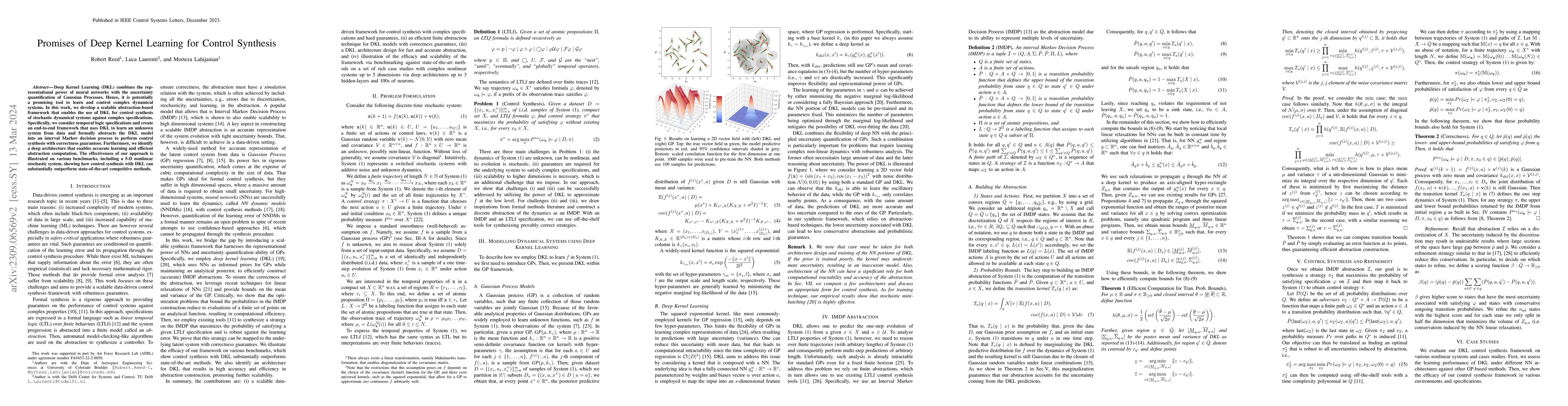 Thumbnail for Promises of Deep Kernel Learning for Control Synthesis
