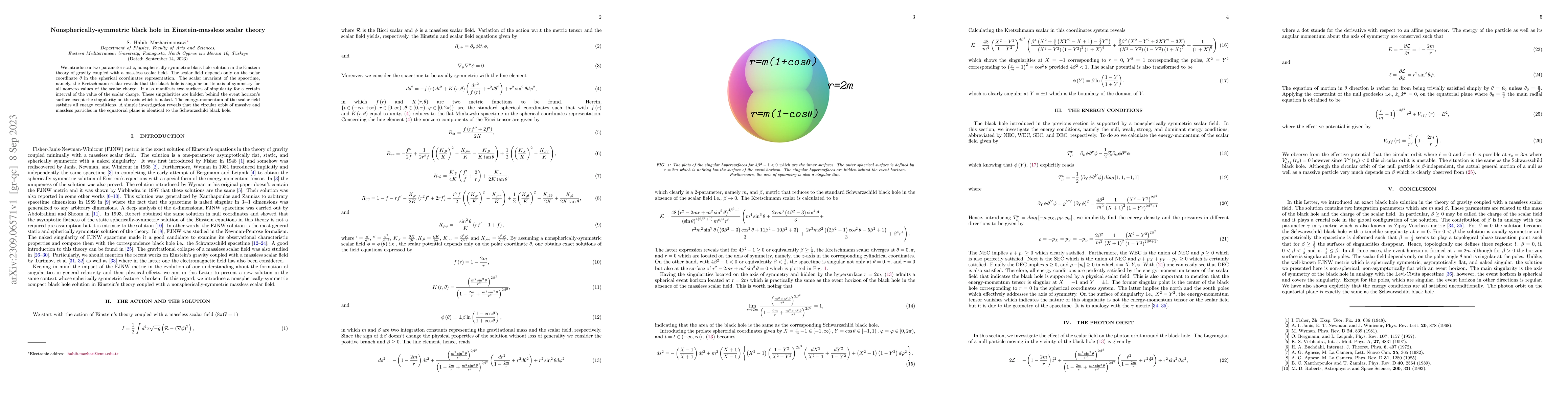 Thumbnail for Nonspherically-symmetric black hole in Einstein-massless scalar theory