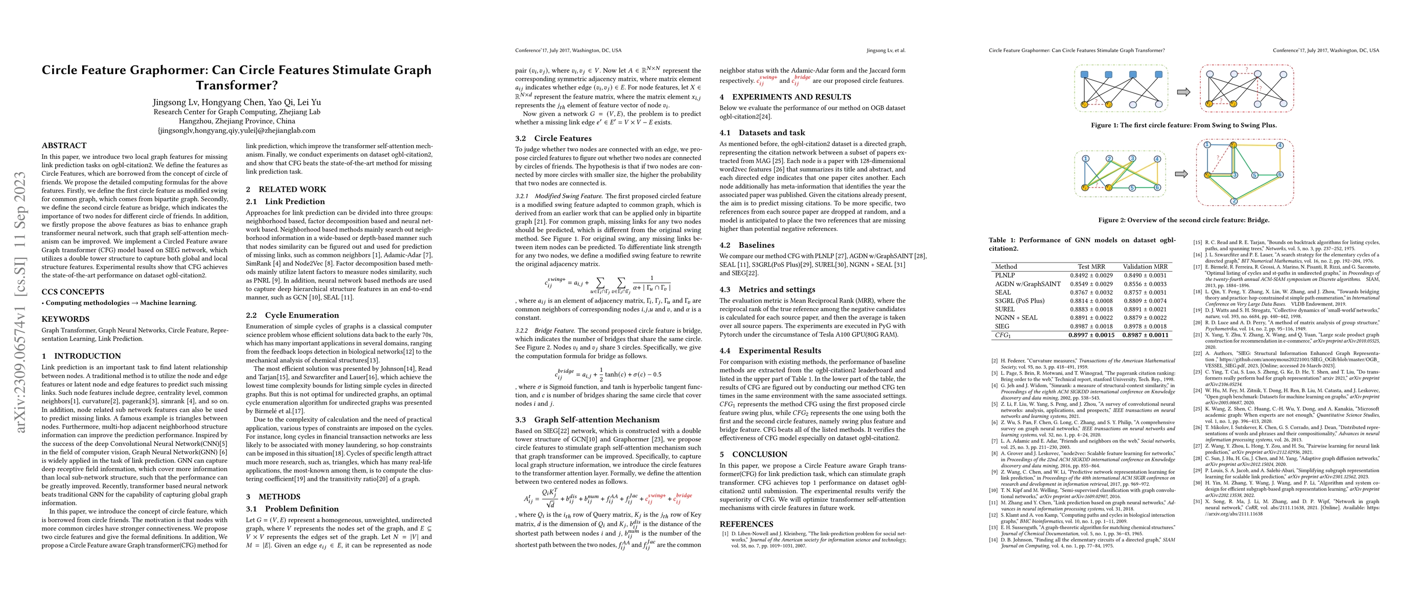 Thumbnail for Circle Feature Graphormer: Can Circle Features Stimulate Graph
  Transformer?